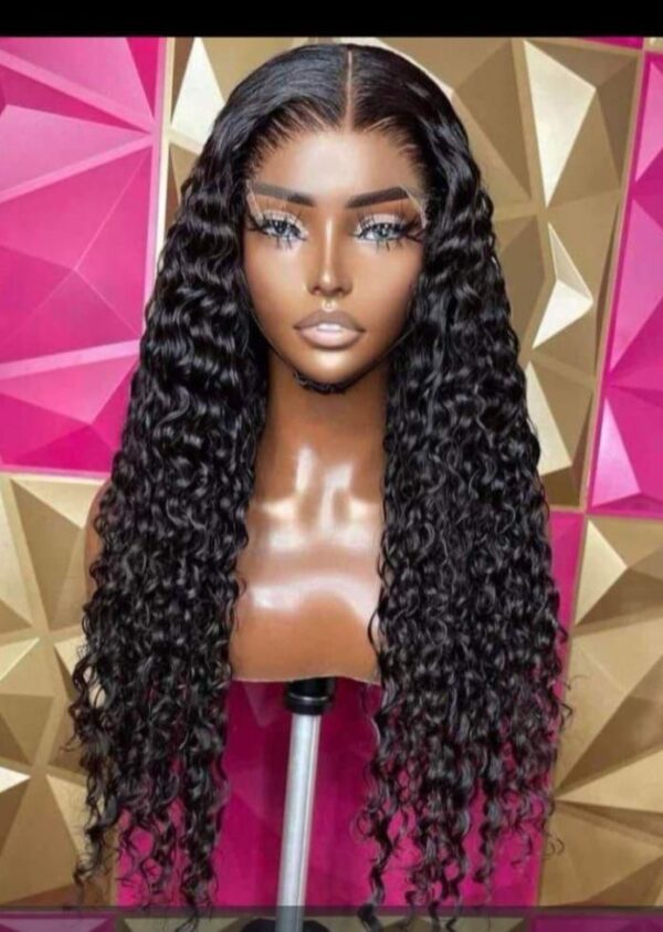 5 by 5 Jerry curly human hair 30 inches