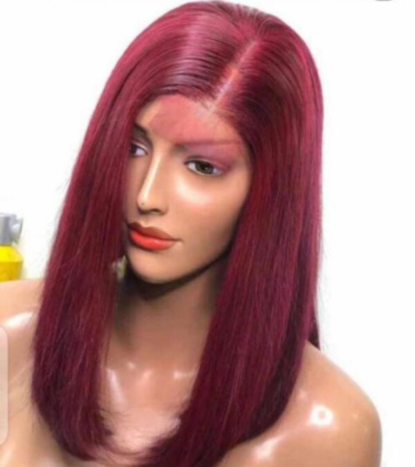 Vietnam bone straight 12 inches wine 2 by 6 closure