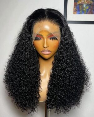Full frontal pixie curly 20 inches human hair