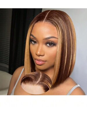 4 by 4 human hair 10 inches piano color