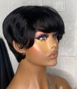Skull cap human hair natural color