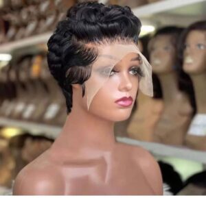 Pixel cut human hair full frontal tiwa