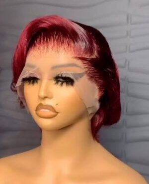 Full frontal tiwa human hair wine