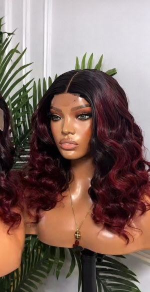 file_00000000b43c71f493efee79114b97fd T closure hair blend bounce dark root with wine
