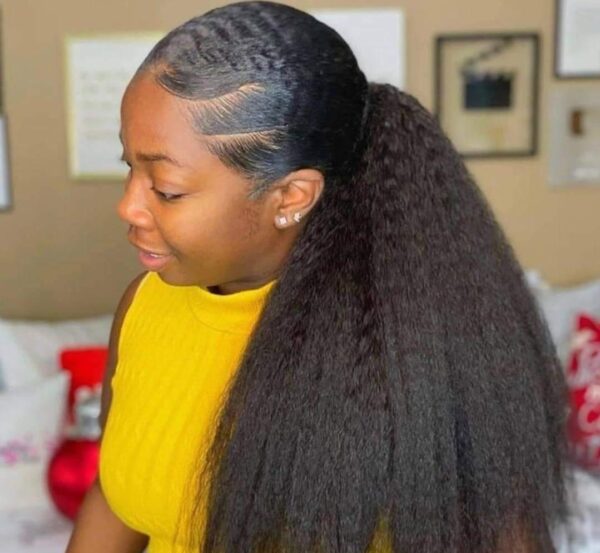 Yaki ponytail hair blend 32inches