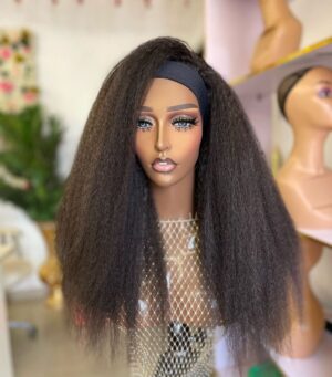 68456898-1d97-4a88-a8ed-37af31c3bc01 Yaki hair blend band wig 30 inches