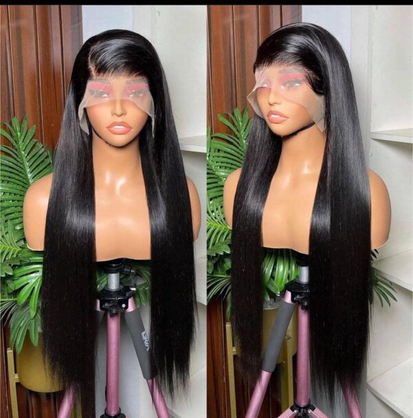 Frontal human hair back blend