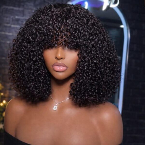Sdd pixel curl fringe human hair