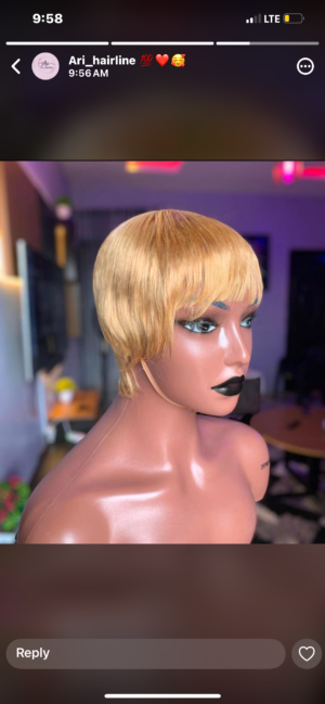 IMG_4999 Skull cap human hair gold color